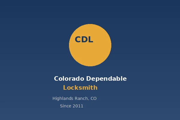 Professional locksmith at work — Colorado Dependable Locksmith, Highlands Ranch, CO
