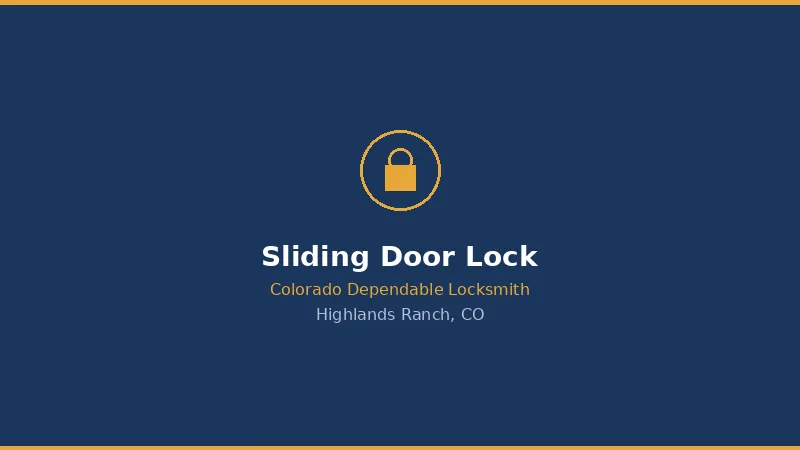 Sliding Door Lock Repair in Highlands Ranch, CO